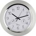 EUROTIME 56004 Wandklok Zendergestuurd 34 cm x 5 cm Zilver