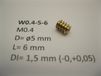 Minitrix micromotor w0.4-5-6 wormwiel Replacement for Minitrix locos mit unseren 1,5 mm Achsadaptern (Messing)