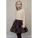 Le Chic korte tule a-lijn rok met glitters - donkerbruin