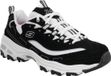 Skechers D'Lites Biggest Fan 11930-BKW, Vrouwen, Zwart, Sneakers maat: 39,5 EU