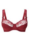 LingaDore DAILY Beugel BH - Ruby wine jacquard - 70H