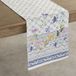 100% Coton, chemin de table décoratif de Pâques, chemin de table lavable pour la maison, le restaurant, le buffet, la fête et le camping, faïence - Printemps/Été (50 cm x 150 cm)