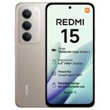 Xiaomi Redmi 15, Smartphone 8+256GB, 6.9" FHD+ 144Hz DotDisplay, Snapdragon 685, 50MP AI dual camera, 7000mAh Battery, Titan Gray, Charger Not Included