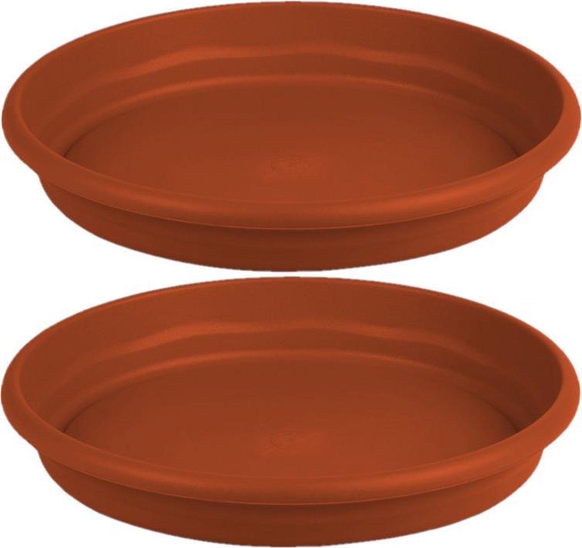 Hega hogar Set van 3 bloempotten - Terra cotta - Ø 38 cm - Kunststof