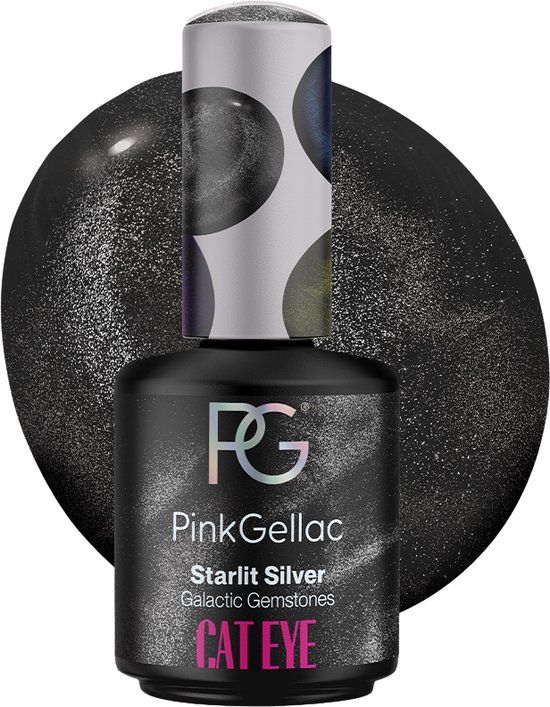 Pink Gellac Cat Eye Gellak - Starlit Silver 15 ml