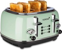 korona Retro 21675 Doppel-Toaster mit Brötchenaufsatz Mint