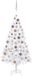 vidaXL Kunstkerstboom met verlichting en kerstballen 120 cm PVC wit