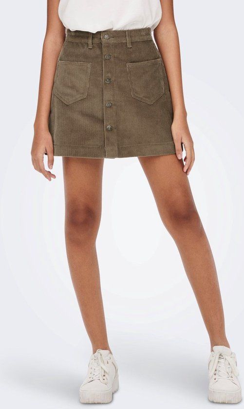 Only ONLAMAZING HW CORD SKIRT - Cub Light Brown - UK14-EU42