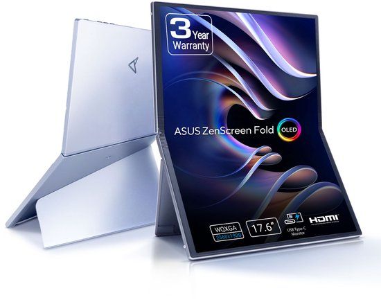 ASUS ZenScreen Fold OLED MQ17QH Portable Monitor