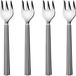 Georg Jensen Fourchette à gâteau Bernadotte 15,5 cm Acier inoxydable Argent 4 pièces