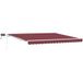 Maison Exclusive Store Store Banne Manuel Avec LED Solaire 4 x 3 m Bordeaux