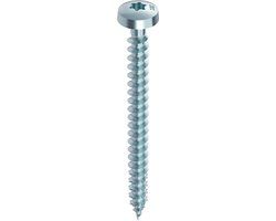 HECO TOPIX-Plus Spaanplaatschroef 5x50mm Cilinderkop Verzinkt Voldraad T20 (200 stuks)