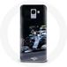 Maniacase Samsung Galaxy A8 2018 Hoesje Formule 1 Valtteri Bottas F1 racer zwart
