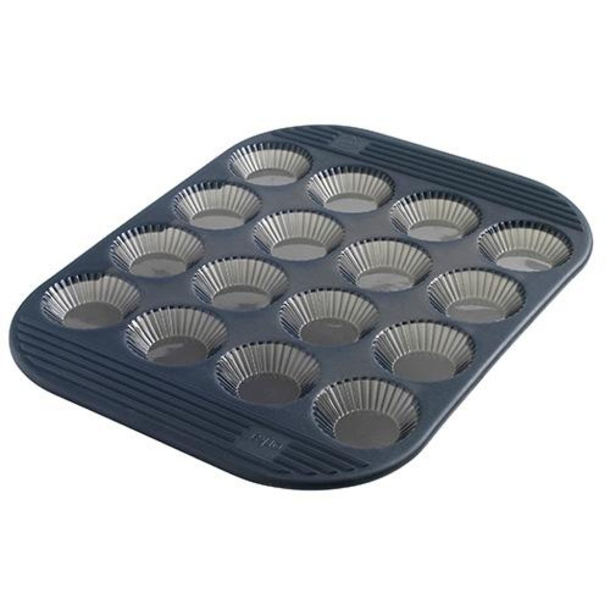 Mastrad Cakevorm Tarlet - Mini - Siliconen - Voor 16 stuks - Zwart