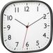TFA Dostmann 60.3076.01 Wandklok Kwarts 279 mm x 49 mm x 279 mm Zwart Slepend uurwerk (geluidsloos)