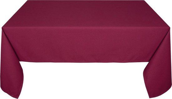 Treb Horecalinnen Tafelkleed Maroon 230x230cm - Vierkant - Kunststof