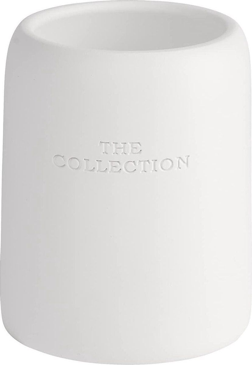 WENKO Badkamerbeker Tumbler 8 X 10 Cm Polyresin Wit