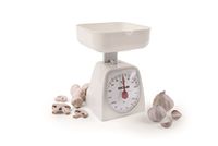Excelsa Colors Mechanische keukenweegschaal, 3 kg, ABS, 15 x 14 x 18 cm, Bianco