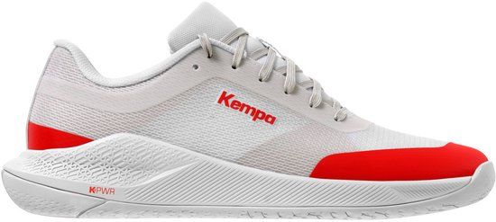 Kempa Kourtfly Two Handbalschoenen voor heren, Wit/Rood, Maat 47