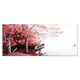 Homemania Muurfoto, motief: schip, landschap, voor woonkamer, slaapkamer, meerkleurig, van polyester, hout, 70 x 3 x 100 cm