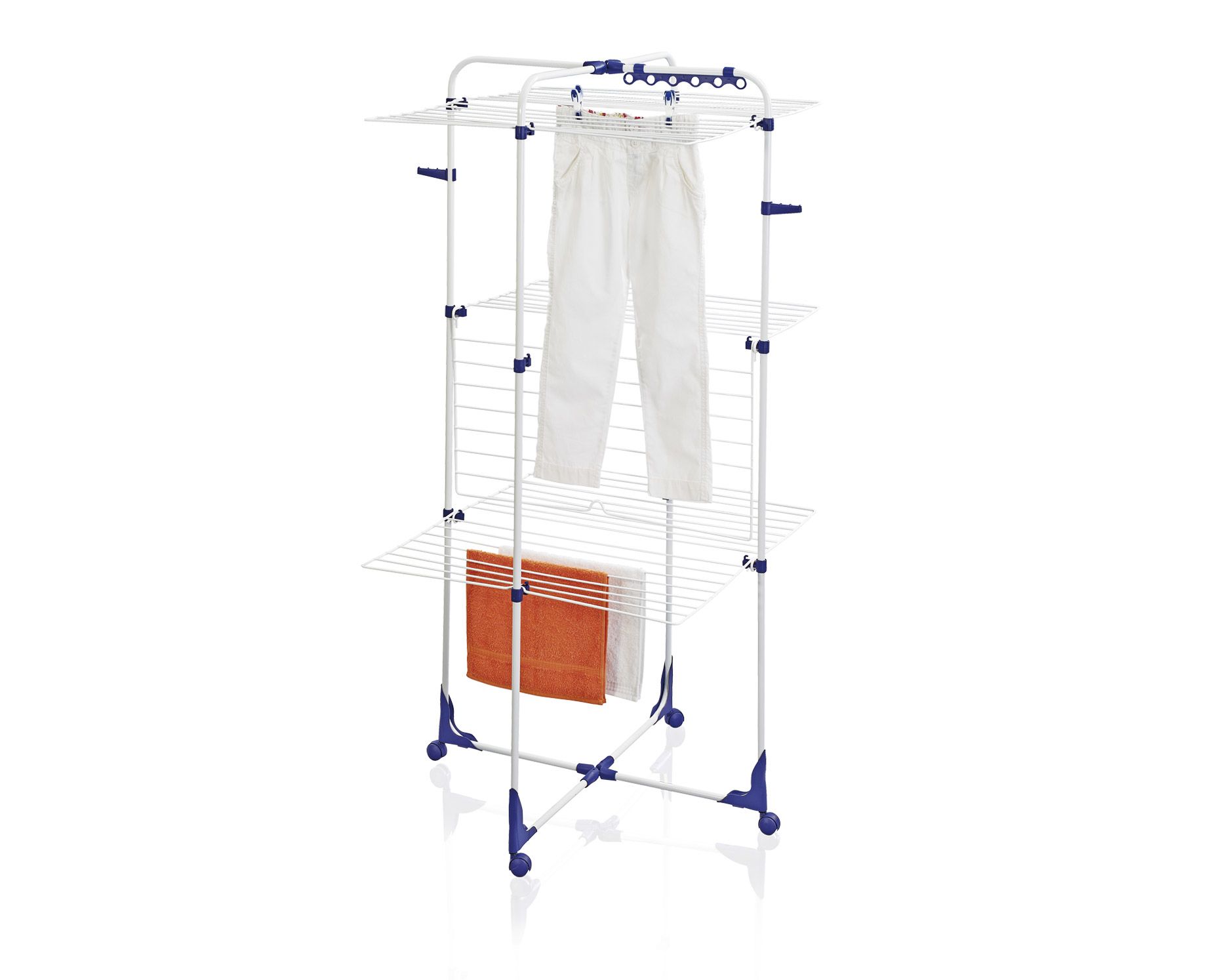 Leifheit 81455 droogrek - Blauw/Wit - 146 x 69 x 69 cm
