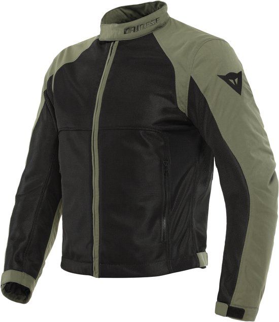 Dainese Sevilla Air Tex Motorjas - Zwart/Groen - Maat 46 - Heren