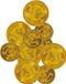 Fiestas Guirca Pièces de pirate en plastique - 100x pièces anciennes - ducats dorés - Jouets de déguisement