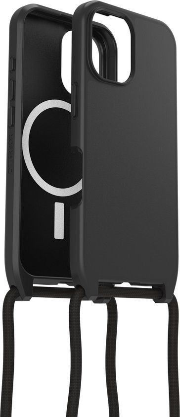 OtterBox React Necklace MagSafe iPhone 16 Hoesje - Zwart