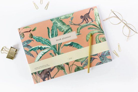 A-Journal &INK Weekplanner Jungle - Bureaubladplanner - 1 jaar - Spiraalgebonden