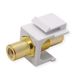 Value RCA keystone-koppeling, kunststof, wit