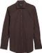 s.Oliver Chemise brun foncé Manches longues Coton Regular Fit Hommes