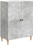 vidaXL Dressoir Betongrijs 66 x 34,5 x 90 cm Bewerkt hout