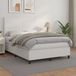 Maison Exclusive - Lit boxspring avec matelas, blanc, 140 x 190 cm, similicuir