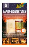 folia 11906 - lichtzakjes gemaakt van moeilijk ontvlambaar papier, kerstboom, 5 stuks, ca. 19 x 11,5 x 7 cm, sfeervolle tafeldecoratie in advent en met Kerstmis