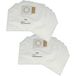 Makita vhbw 10x sacs aspirateur compatibles avec DVC260, DVC260Z, DVC260ZX, DVC260ZX8, DVC260ZX4, DVC260ZX5, DVC260ZXU aspirateur - 36cm x 28cm Blanc