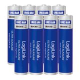 LogiLink AAA Alkaline Wegwerpbatterij (8 stuks)