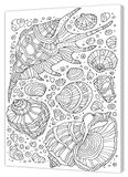 pintcolor 7816.0 Frame met bedrukt canvas kleuring, dennenhout, wit/zwart, 40 x 50 x 3,5 cm
