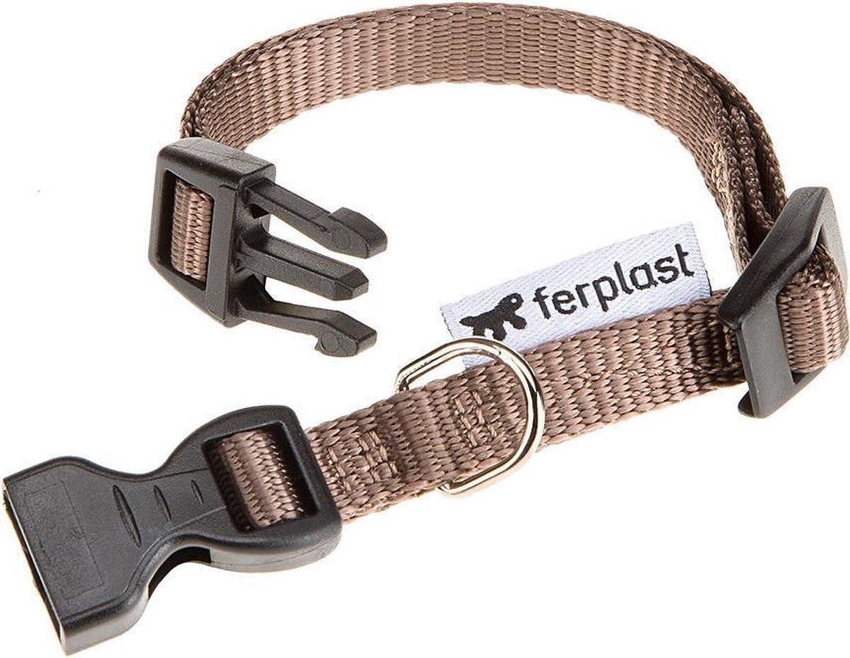 Ferplast Club Hondenhalsband - 32 x 1 cm - Nylon - Bruin