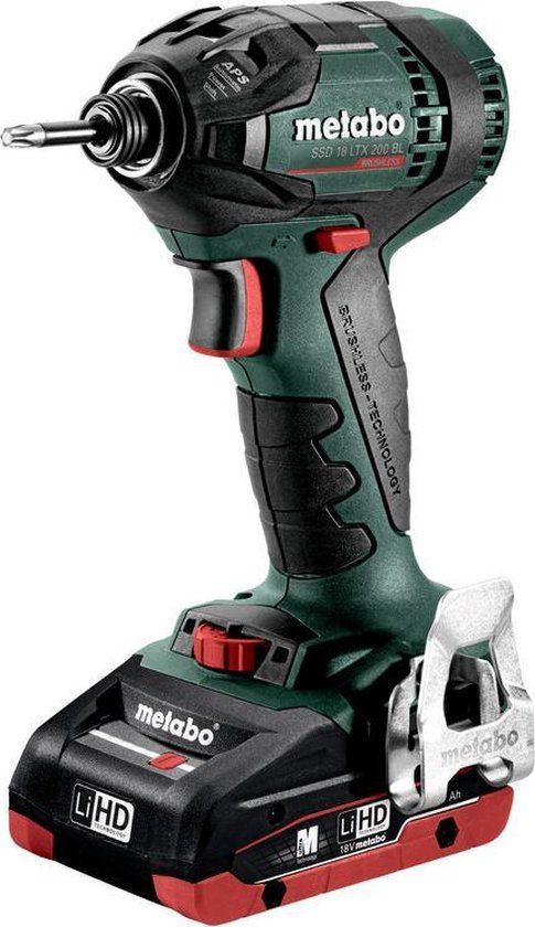 Metabo SSD 18 LTX 200 BL 18V LiHD Accu Slagschroevendraaier Set