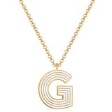 Glanzstücke München Schakelketting Vrouwen Staal Geel Goud 45 cm