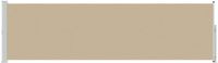 vidaXL Paravent latéral rétractable rectangulaire 117 x 600 cm Polyester Beige