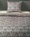Housse de couette en polaire douce grise, pour lit simple, avec taie d'oreiller