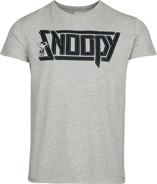 Peanuts Snoopy Heren T-shirt - grijs - M