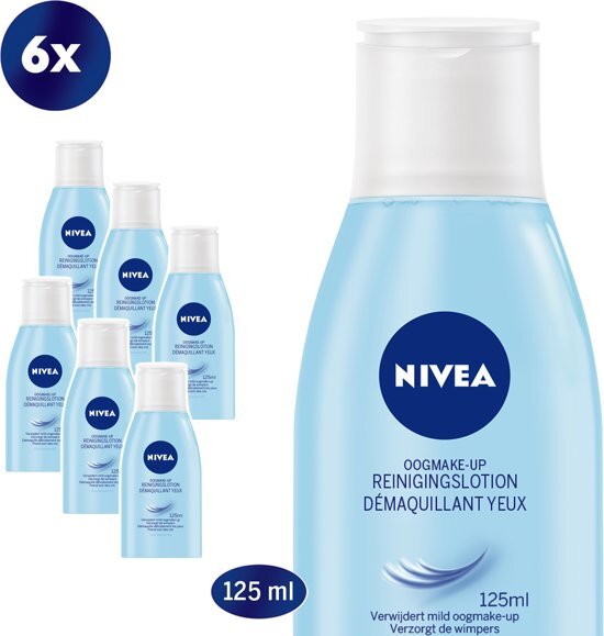 Nivea Oogmake-up Reinigingslotion - Gezichtsreiniger - 6 x 125 ml