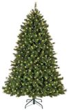 Everlands Malmo Spruce LED Christmas Tree - 210cm - 440 Lights - With Decoration - Flashing Function
