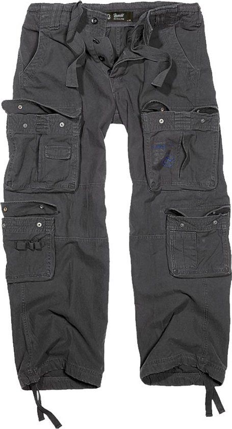 Brandit Pure Vintage Trousers Heren Cargobroek - zwart - L