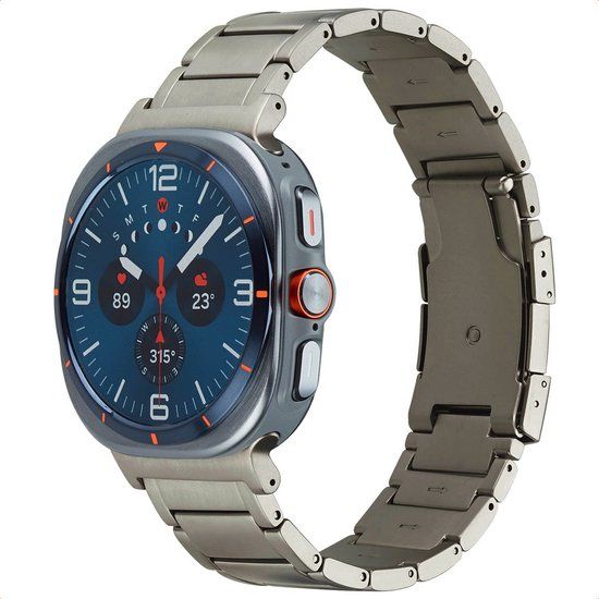 Accezz Mat Titanium bandje voor de Samsung Galaxy Watch Ultra 2 (2026) / Ultra (2024/2025) - Titanium