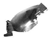 PRASCO Innenkotflügel PG0593614 vorne links | Compatibel met: PEUGEOT 406, 406 Break, 406 Coupe