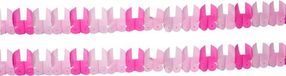 Folat Slinger - Set van 2x stuks - Papier - Roze - 6M