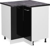 Vicco R-Line Hoekkast – 75.6 cm, WB Antraciet Zwart hoogglans